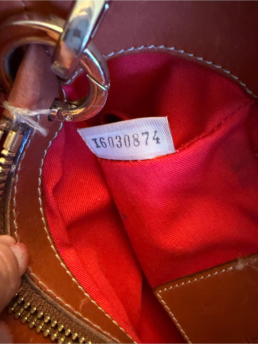 Dooney & Bourke Tan Leather Satchel with Brass Hardware - Picture 6 of 8